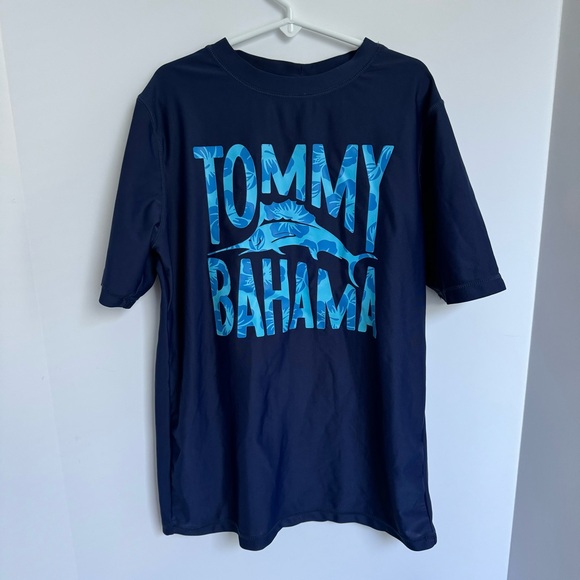 Tommy Bahama Kids Swim Shirt Rash Guard, Large - Picture 1 of 5